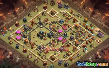 Town Hall 17 War Base | Clash of Clans War Strategies [base link] #50690