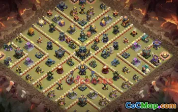 Town Hall 17 War Base | Clash of Clans WIDE/WISE Defense #51528