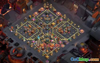 Town Hall 17 War Base with Anti-Air Defense #56789