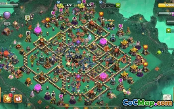 Town Hall 17 War Base with Copy Link #55352