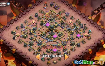Town Hall 17 War Base with Copy Link #55365