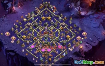 Town Hall 17 War Base with Copy Link #55380