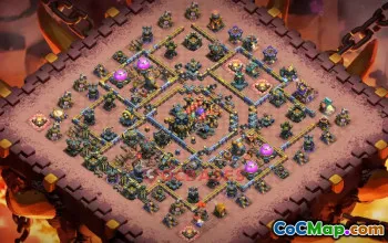 Town Hall 17 War Base with Copy Link #55382