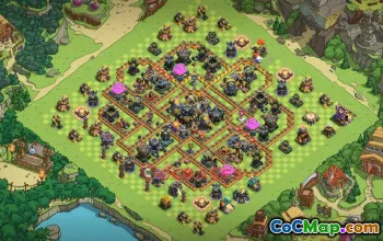 Town Hall 17 War Base with Copy Link #55531