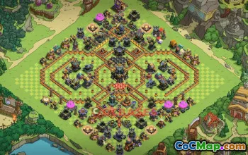 Town Hall 17 War Base with Copy Link #55535