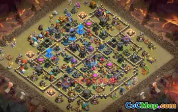 Town Hall 18 Base - CWL Anti 2 Stars Layout njfyn #57782