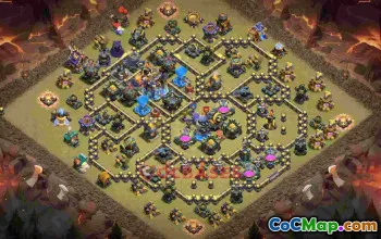 Town Hall 18 Farming Base – pxxhp Layout #57030