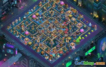 Town Hall 18 Trophy Base -eyies Layout #57346