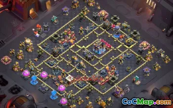 Town Hall 18 Trophy Base with Copy Link #55616