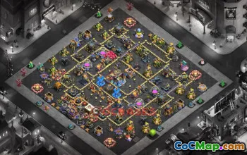 Town Hall 18 Trophy Base with Copy Link #56785