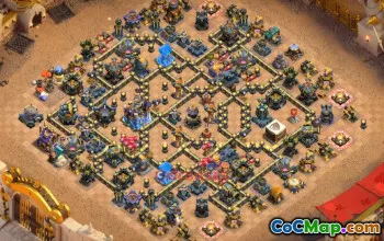 Town Hall 18 War Base with Copy Link #55600