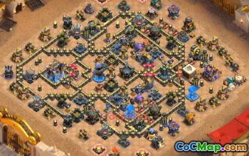 Town Hall 18 War Base with Copy Link #55602