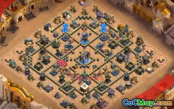 Town Hall 18 War Base with Copy Link #55606