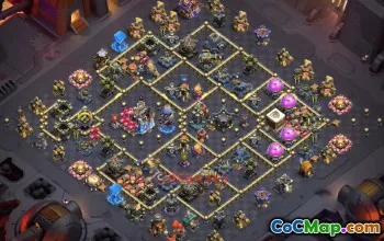 Town Hall 18 War Base with Copy Link #55619