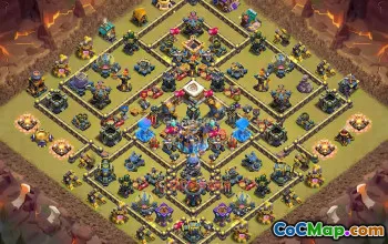 Town Hall 18 War Base with Copy Link #55624