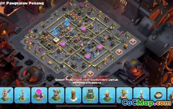 Town Hall 18 War Base with Copy Link #55632