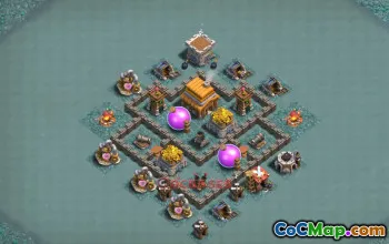 Town Hall 4 Farming Base with Copy Link #56167
