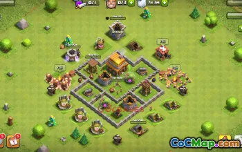 Town Hall 4 Hybrid Base Link | Clash of Clans Strategies #48976