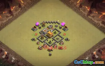 Town Hall 4 War Base - Clash of Clans War Base Link & Layouts #48977