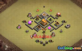 Town Hall 4 War Base Strategies - Clash of Clans #22861