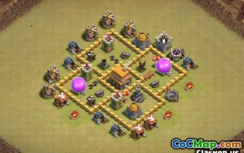 Tòa thị chính 5 Bố cục cơ sở cho COC: Nông nghiệp, Chiến tranh, và hơn thế nữa #14242