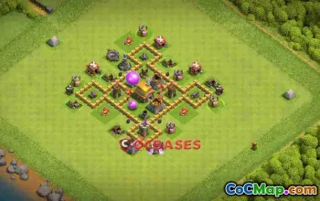 Town Hall 5 Hybrid Base: Anti-3 Stars & All Attack Types #24351