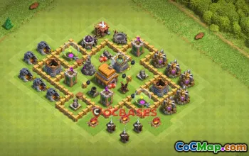 Town Hall 5 Hybrid Base | Anti 3 Stars | Clash of Clans #20151