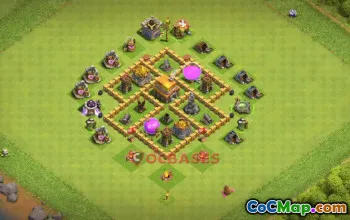Town Hall 5 Trophy Base | Clash of Clans Strategy & Defense #48929