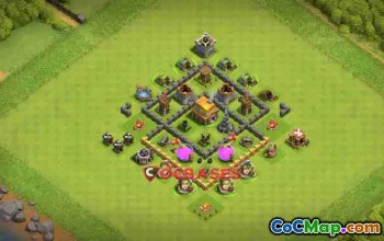 Town Hall 5 War Base: Anti 2 Star & Balloon - Clash of Clans #22850