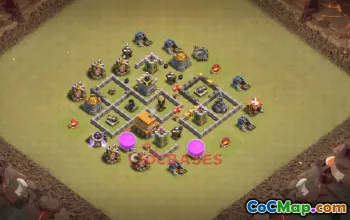 Town Hall 5 War Base | Clash of Clans Anti-2⭐ Layouts #48934