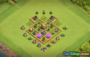 Town Hall 5 War Base - Clash of Clans | Espero que les guste mi base #48928
