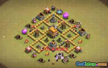 Town Hall 5 War Base: Symmetric Design & Copy Link #24388