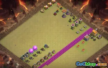 Town Hall 6 Baslayouter för COC: Hem- och framstegskartor #13697