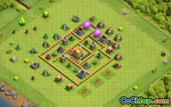 Town Hall 6 Base Layouts & Links for CoC | Home Village Maps #13669