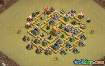 Radnice 6 Base Layouts & Maps for Coc - Kopírovat nyní! #15124