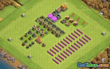 타운 홀 6 Coc Base Layouts & Maps -Home Village Progress #15605