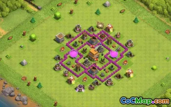 Town Hall 6 Layouts: Farming and Trophy Base Maps #16212