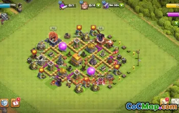 Town Hall 6 Hybrid Base - Clash of Clans Layout & Strategy #48914
