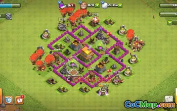 Town Hall 6 War Base | Clash of Clans TH6 War Layouts #48917