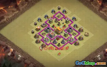 Town Hall 6 War Base | Clash of Clans War Defense Guide #48926