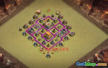 Town Hall 6 War Base | Clash of Clans War Defense Link #48924