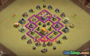 Town Hall 6 War Base | Copy Base Links for Clash of Clans #22795