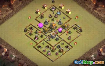 Town Hall 7 CoC Base Layouts: Trophy, War & Home Village #14717