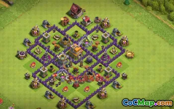 Town Hall 7 Farming Base | Clash of Clans | Copy & Save #48903