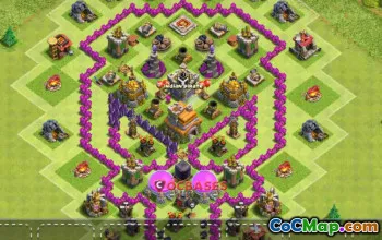 Town Hall 7 Fun Base | Clash of Clans Asymmetric Layout #24400