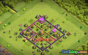 Town Hall 7 Hybrid Base | Anti 2 Stars & Balloons Setup #23116
