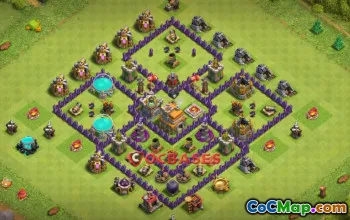 Town Hall 7 Hybrid Base - Anti 3 Stars | Clash of Clans #21804