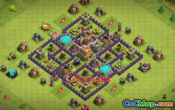 Town Hall 7 Hybrid Base: Anti 3 Stars for Clash of Clans #20258
