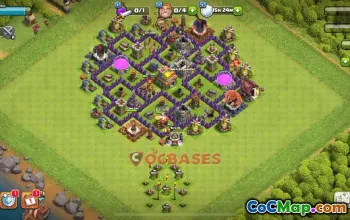 Town Hall 7 Hybrid Base | Clash of Clans Base Link #48900