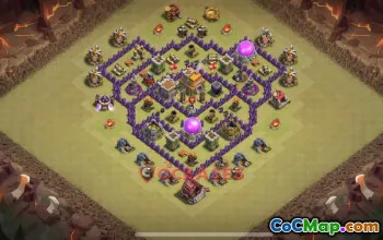 Town Hall 7 Hybrid Base | Clash of Clans Hybrid Base Link #50573